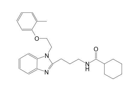 cyclohexanecarboxamide, N-[3-[1-[2-(2-methylphenoxy)ethyl]-1H-benzimidazol-2-yl]propyl]-