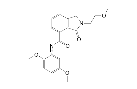 N-(2,5-dimethoxyphenyl)-2-(2-methoxyethyl)-3-oxo-4-isoindolinecarboxamide