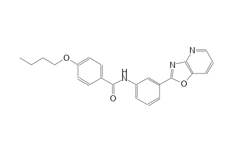 benzamide, 4-butoxy-N-(3-oxazolo[4,5-b]pyridin-2-ylphenyl)-