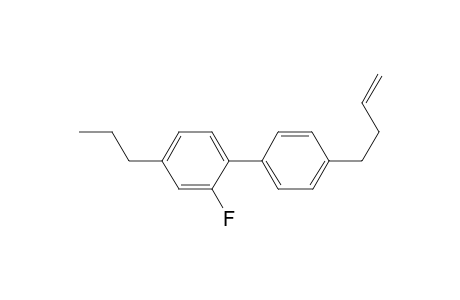 4-n-propyl-2-fluoro-4'-(but-3-enyl)-1,1'-biphenyl
