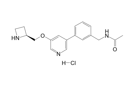 N-[3-[5-[(2(S)-Azetidinyl)methoxy]-3-pyridyl]benzyl]acetamide Hydrochloride