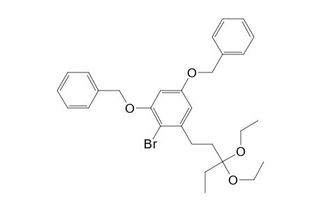 Benzene, 2-bromo-1-(3,3-diethoxypentyl)-3,5-bis(phenylmethoxy)-