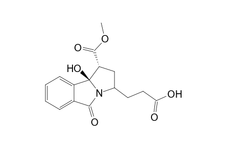 3-[(1R,9bR)-1-carbomethoxy-9b-hydroxy-5-keto-2,3-dihydro-1H-pyrrol[2,1-a]isoindol-3-yl]propionic acid
