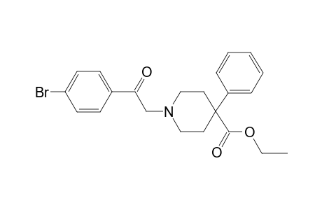 1-[2-(4-bromo-phenyl)-2-oxo-ethyl]-4-phenyl-piperidine-4-carboxylic acid ethyl ester