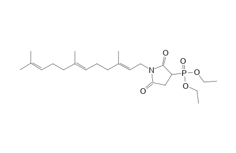 1-(3',7',11'-TRIMETHYL-2'E,6'E,10-DODECATRIENYL)-3-(DIETHOXYPHOSPHINYL)-2,5-PYRROLIDINEDIONE