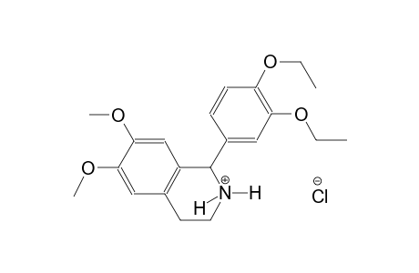 isoquinolinium, 1-(3,4-diethoxyphenyl)-1,2,3,4-tetrahydro-6,7-dimethoxy-, chloride