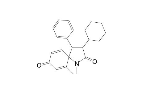 3-Cyclohexyl-1,6-dimethyl-4-phenyl-1-azaspiro[4.5]deca-3,6,9-triene-2,8-dione