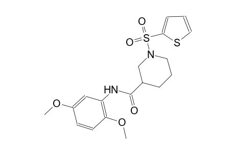 N-(2,5-dimethoxyphenyl)-1-(2-thienylsulfonyl)-3-piperidinecarboxamide