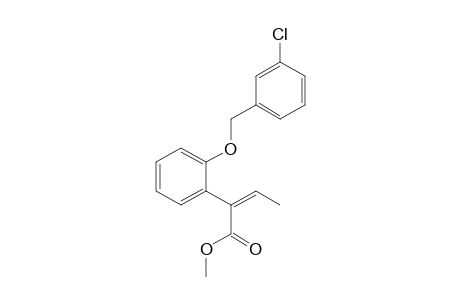 Benzeneacetic acid, 2-[(3-chlorophenyl)methoxy]-alpha-ethylidene-,methyl ester