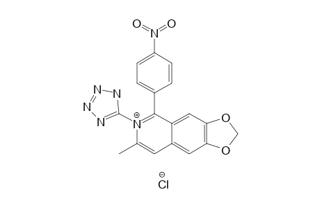 6,7-METHYLENEDIOXY-3-METHYL-1-(4-NITROPHENYL)-2-(TETRAZOL-5-YL)-ISOQUINOLINIUM-SALT