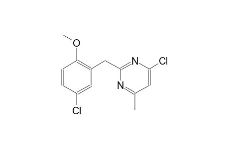 4-chloro-2-(5-chloro-2-methoxybenzyl)-6-methylpyrimidine