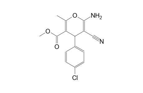 Methyl 6-amino-4-(4-chlorophenyl)-5-cyano-2-methyl-4H-pyran-3-carboxylate