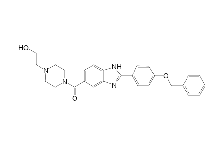 (2-(4-(benzyloxy)phenyl)-1H-benzo[d]imidazol-5-yl)(4-(2-hydroxyethyl)piperazin-1-yl)methanone
