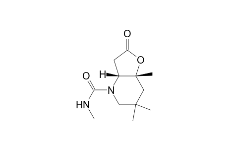 cis-N-[(methylamino)carbonyl]-3-hydroxy-3,5,5-trimethylpiperidine-2-acetic acid lactone