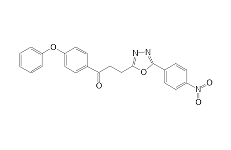 1-(p-Phenoxyphenyl)-3-[5'-(4"-nitrophenyl)-1',3',4'-oxadiazol-2'-yl]propan-1-one