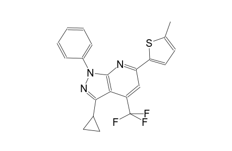 3-cyclopropyl-6-(5-methyl-2-thienyl)-1-phenyl-4-(trifluoromethyl)-1H-pyrazolo[3,4-b]pyridine