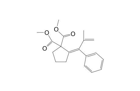 (E)-2-(2-methyl-1-phenylprop-2-en-1-1-ylidene)-1,1-dimethoxycarbonylcyclopentane