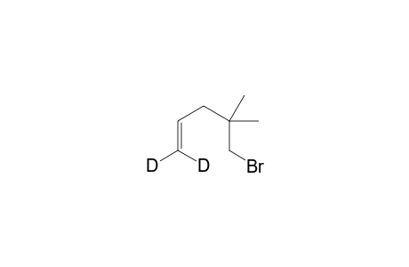 5-Bromanyl-1,1-dideuterio-4,4-dimethyl-pent-1-ene
