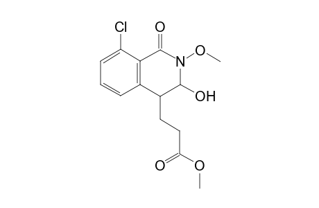 Methyl-3-(8-chloro-3-hydroxy-2-methoxy-1-oxo-1,2,3,4-tetrahydroisoquinolin-4-yl)propanoate