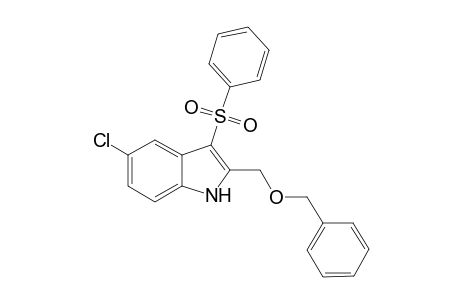 2-(Benzyloxymethyl)-5-chloro-3-(phenylsulfonyl)-1H-indole
