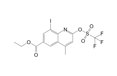 Ethyl 8-iodo-4-methyl-2-{[(trifluoromethyl)sulfonyl]oxy}-6-quinolinecarboxylate