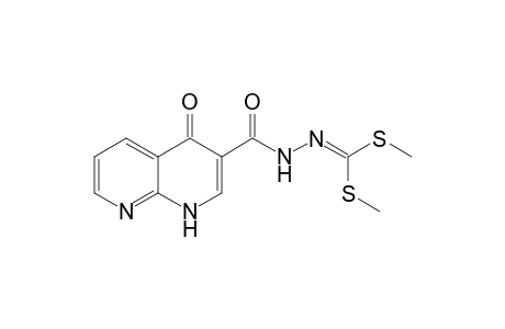 dimethyl (4-oxo-1,4-dihydro-1,8-naphthyridine3-carbonyl)carbonohydrazonodithiote