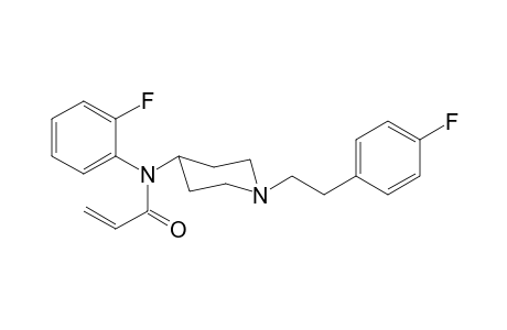 N-(2-Fluorophenyl)-N-(1-[2-(4-fluorophenyl)ethyl]piperidin-4-yl)prop-2-enamide