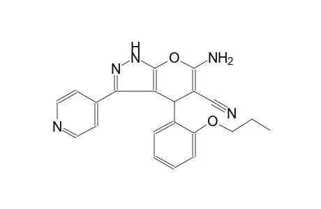 pyrano[2,3-c]pyrazole-5-carbonitrile, 6-amino-1,4-dihydro-4-(2-propoxyphenyl)-3-(4-pyridinyl)-