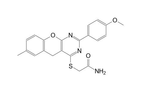 acetamide, 2-[[2-(4-methoxyphenyl)-7-methyl-5H-[1]benzopyrano[2,3-d]pyrimidin-4-yl]thio]-