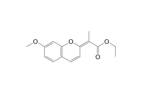 (E)-ethyl 2-(7-methoxy-2H-chromen-2-ylidene)propanoate