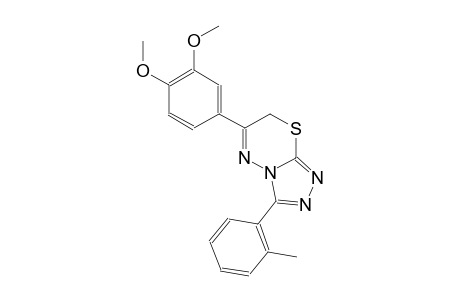6-(3,4-dimethoxyphenyl)-3-(2-methylphenyl)-7H-[1,2,4]triazolo[3,4-b][1,3,4]thiadiazine