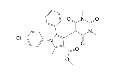Methyl 1-(4-chlorophenyl)-4-(1,3-dimethyl-2,4,6-trioxohexahydropyrimidin-5-yl)-2-methyl-5-phenyl-1H-pyrrole-3-carboxylate