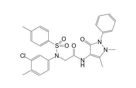 acetamide, 2-[(3-chloro-4-methylphenyl)[(4-methylphenyl)sulfonyl]amino]-N-(2,3-dihydro-1,5-dimethyl-3-oxo-2-phenyl-1H-pyrazol-4-yl)-