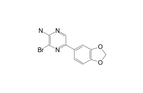 2-AMINO-3-BROMO-5-(3',4'-METHYLENEDIOXYPHENYL)-1,4-PYRAZINE