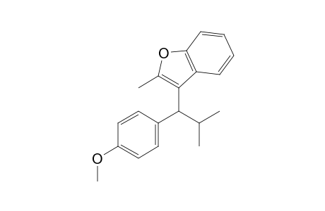 3-(1-(4-methoxyphenyl)-2-methylpropyl)-2-methylbenzofuran