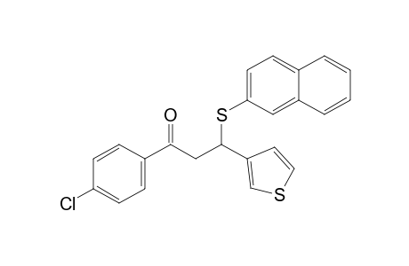 4'-chloro-3-[(2-naphthyl)thio]-3-(3-thienyl)propiophenone