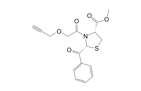 (2R,4R)-2-benzoyl-3-(1-oxo-2-prop-2-ynoxyethyl)-4-thiazolidinecarboxylic acid methyl ester