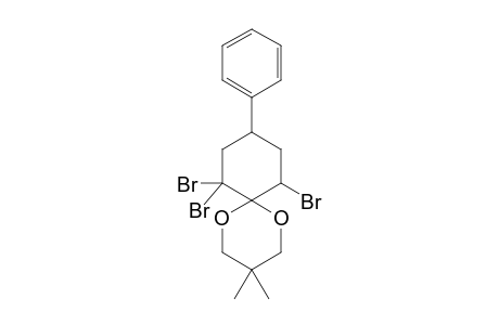 7,7,11-TRIBROMO-3,3-DIMETHYL-9-PHENYL-1,5-DIOXASPIRO-[5,5]-UNDECANE