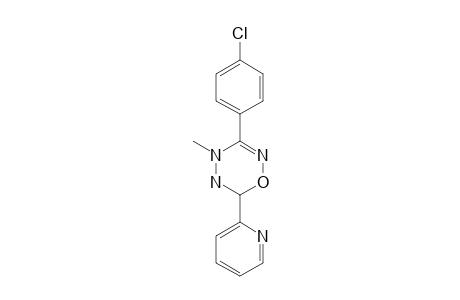 3-(4-CHLOROPHENYL)-6-(2-PYRIDYL)-5,6-DIHYDRO-4H-1,2,4,5-OXATRIAZINE