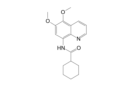 N-(5,6-dimethoxy-8-quinolinyl)cyclohexanecarboxamide