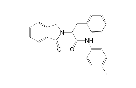 N-(4-methylphenyl)-2-(1-oxo-1,3-dihydro-2H-isoindol-2-yl)-3-phenylpropanamide