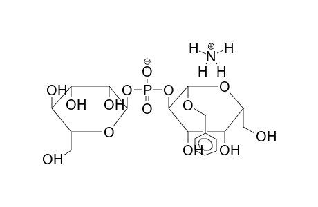 BENZYL 2-O-ALPHA-D-MANNOPYRANOSYLPHOSPHO-BETA-D-GALACTOPYRANOSIDE,AMMONIUM SALT
