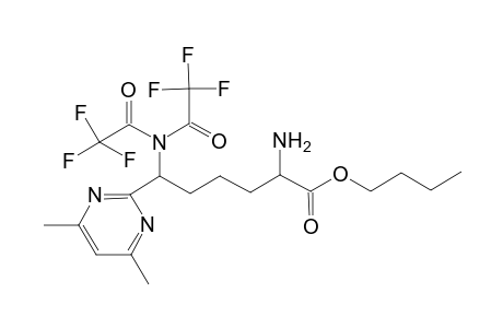 Butyl 2-amino-6-[bis(trifluoroacetyl)amino]-6-(4,6-dimethyl-2-pyrimidinyl)hexanoate