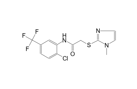 acetamide, N-[2-chloro-5-(trifluoromethyl)phenyl]-2-[(1-methyl-1H-imidazol-2-yl)thio]-