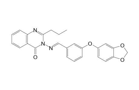3-({(E)-[3-(1,3-Benzodioxol-5-yloxy)phenyl]methylidene}amino)-2-propylquinazolin-4(3H)-one