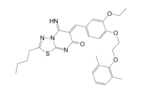 7H-[1,3,4]thiadiazolo[3,2-a]pyrimidin-7-one, 2-butyl-6-[[4-[2-(2,6-dimethylphenoxy)ethoxy]-3-ethoxyphenyl]methylene]-5,6-dihydro-5-imino-, (6Z)-