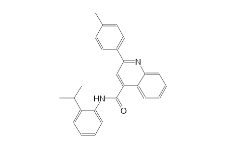N-(2-isopropylphenyl)-2-(4-methylphenyl)-4-quinolinecarboxamide