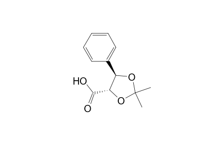 1,3-Dioxolane-4-carboxylic acid, 2,2-dimethyl-5-phenyl-, (4S-trans)-