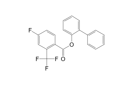 4-Fluoro-2-trifluoromethylbenzoic acid, 2-biphenyl ester