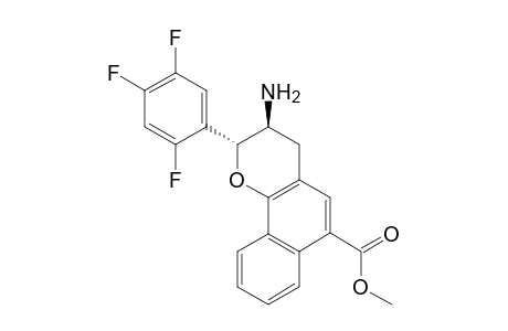 trans-methyl-3-amino-2-(2,4,5-trifluorophenyl)-3,4-dihydro-2H-benzo[h]chromene-6-carboxylate